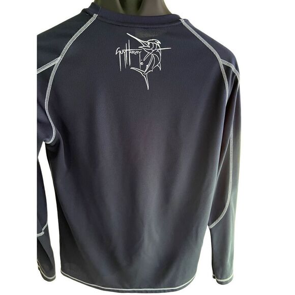 Guy Harvey Mens T-shirt Blue Fishing Shirt SZ S Double Dry - Picture 7 of 9